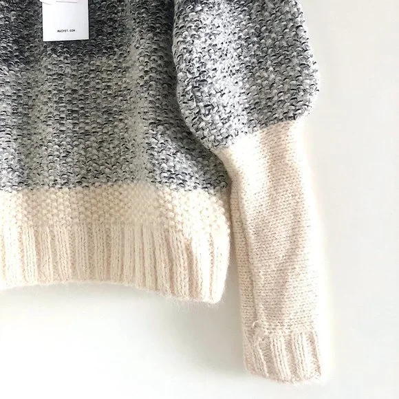 NWT Runway Maiyet Degradé Chunky Cashmere & Mohair Sweater - Picture 9 of 12